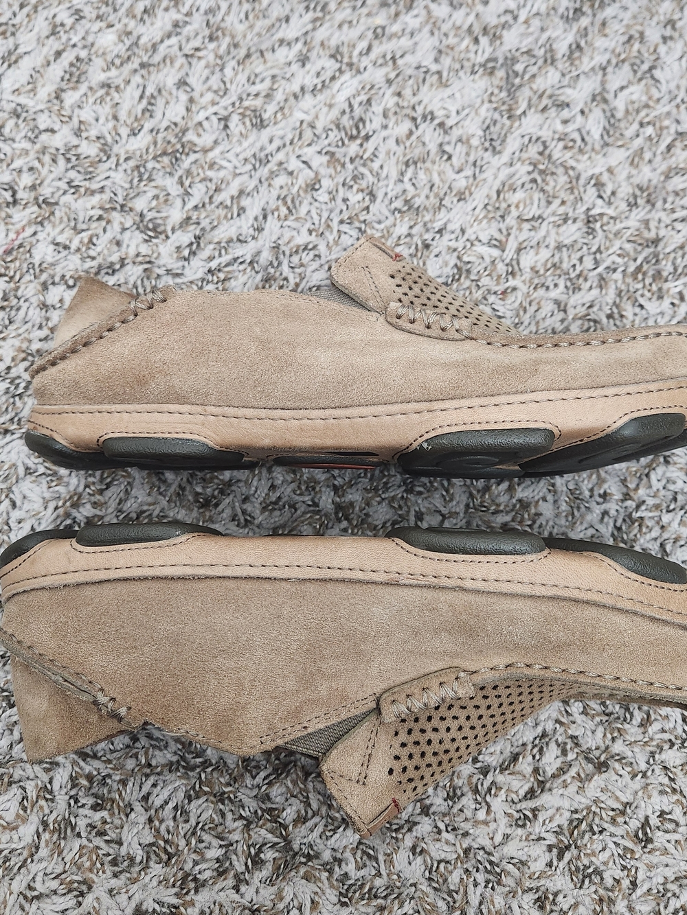 Olukai Leather Moloa Kohana Drop In Heel Casual Shoe Sneaker Men's 8.5 Brown - Picture 7 of 9